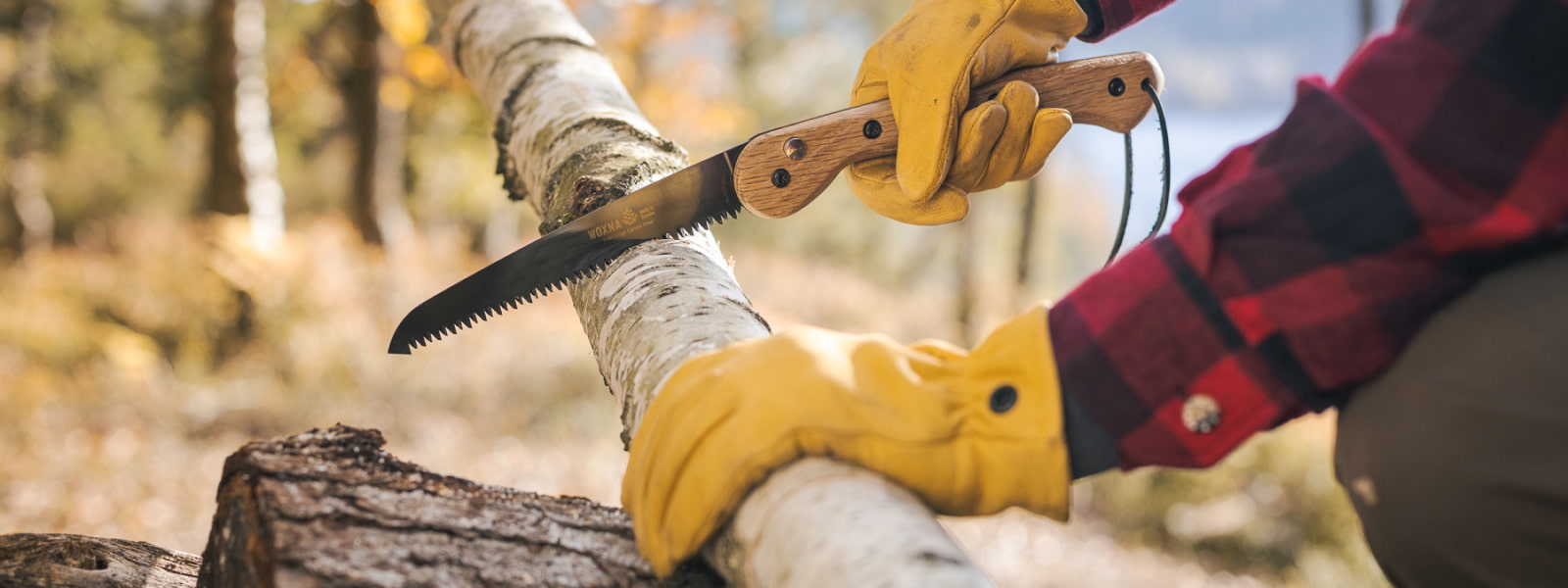 Klappsäge von Woxna im Wald