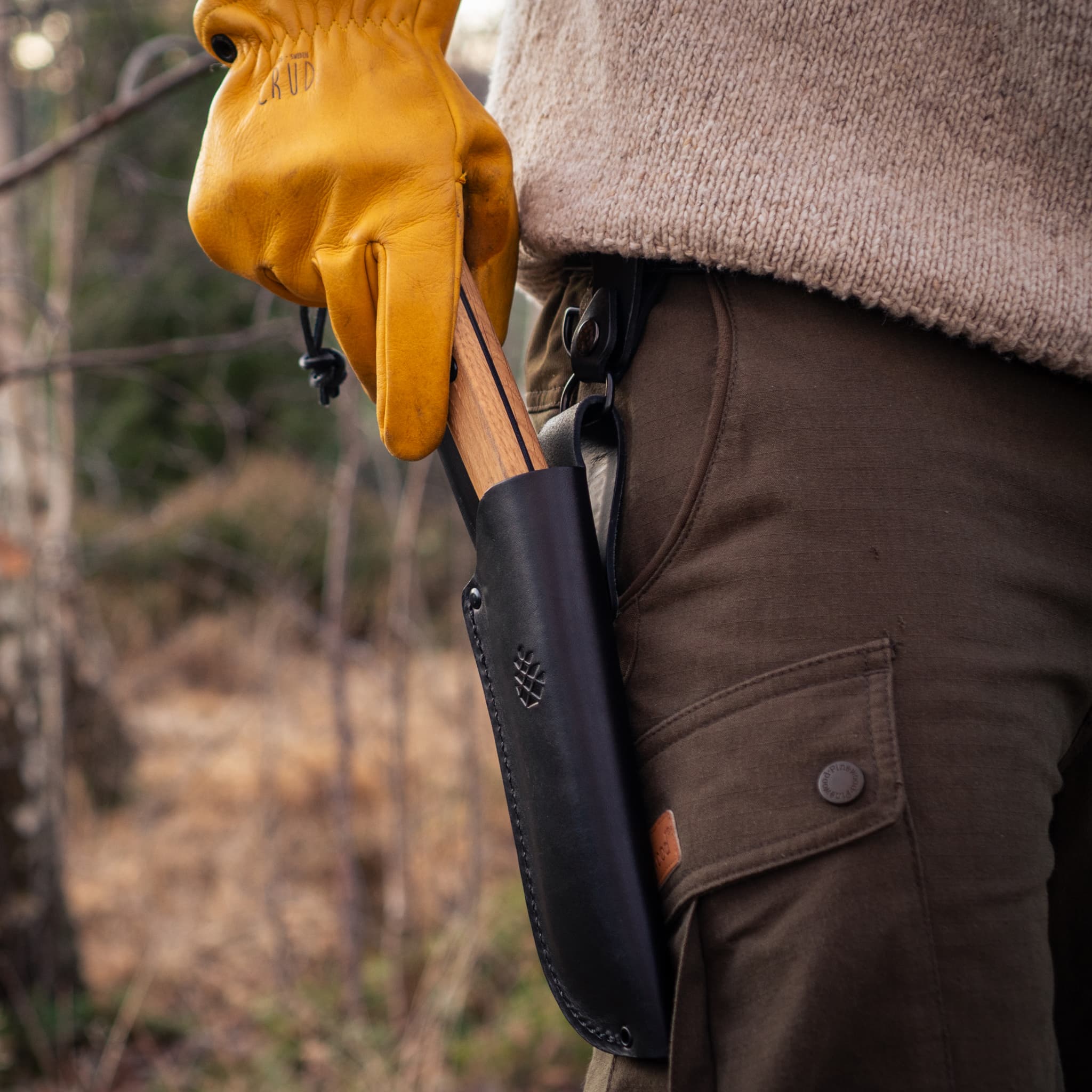 Alfta Lederscheide 180 Schwarz